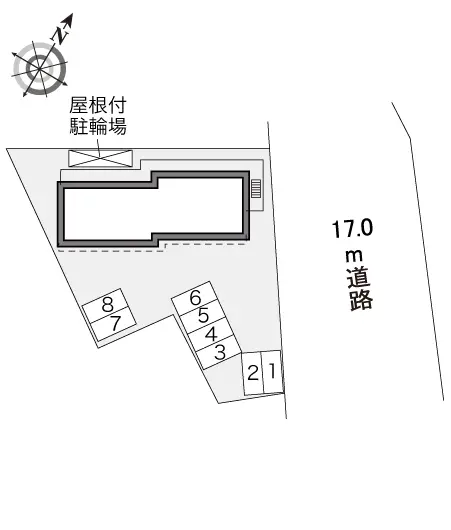 ★手数料０円★町田市木曽西４丁目　月極駐車場（LP）